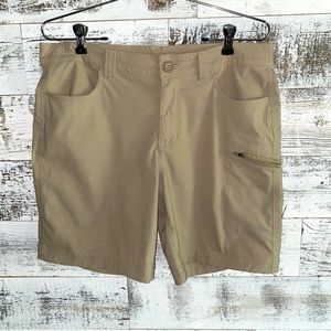 SOLD Eddie Bauer Ranier Nylon Shorts Size 10 Beige 7" Inseam